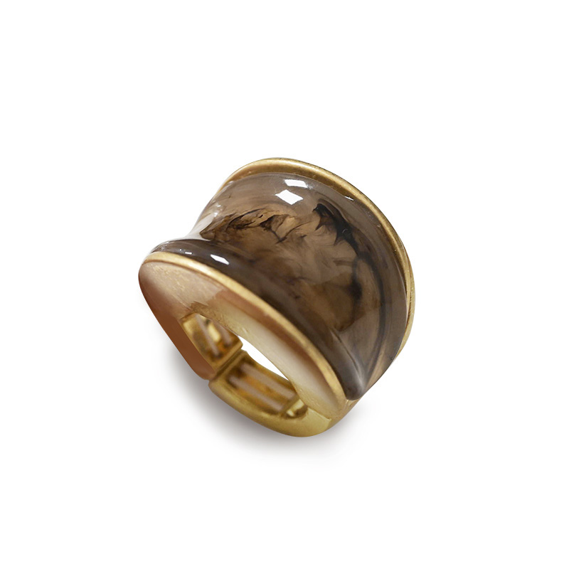 GRANDE ANELLO ELASTICO A SELLA IN RESINA - NY25100C583