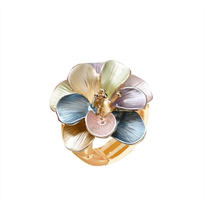 ANELLO ELASTICO FIORE SMALTATO - SW25448B106 ANELLO ELASTICO FIORE SMALTATO - SW25448B106