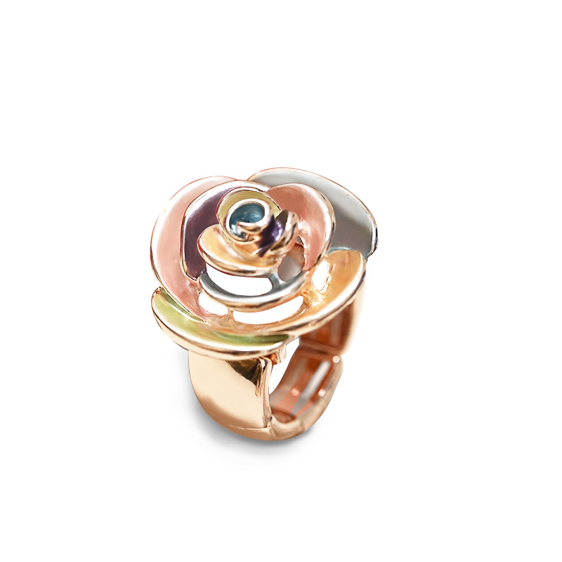 ANELLO ELASTICO FIORE SMALTATO - SW25448B110 ANELLO ELASTICO FIORE SMALTATO - SW25448B110