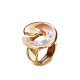 ANELLO ELASTICO LUNA SMALTATA CON STRASS E PERLE - SW25448B113 ANELLO ELASTICO LUNA SMALTATA CON STRASS E PERLE - SW25448B113