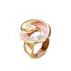 ANELLO ELASTICO LUNA SMALTATA CON STRASS E PERLE - SW25448B113