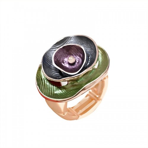 ANELLO ELASTICO SMALTATO CON STRATI IRREGOLARI - SW25448B118