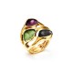 ANELLO ELASTICO A TRE FASCE CON CIOTTOLI SMALTATI - SW25464C481