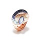 ANELLO ELASTICO SOVRAPPOSTO SMALTATO CON CRISTALLO - SW25464C483