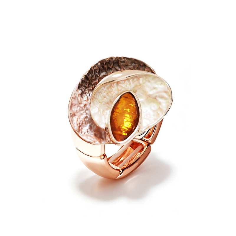ANELLO ELASTICO SOVRAPPOSTO SMALTATO CON CRISTALLO - SW25464C483