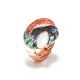 ANELLO ELASTICO SOVRAPPOSTO SMALTATO CON CRISTALLO - SW25464C483