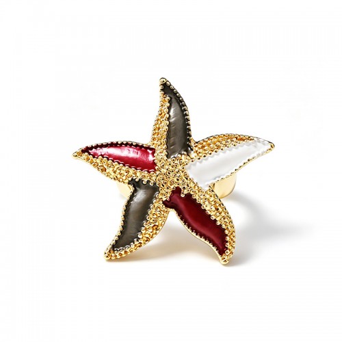 ANELLO ELASTICO CON STELLA MARINA SMALTATA - SW2648C790