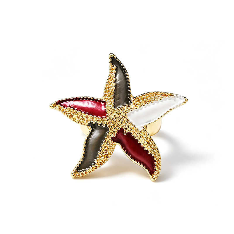 ANELLO ELASTICO CON STELLA MARINA SMALTATA - SW2648C790