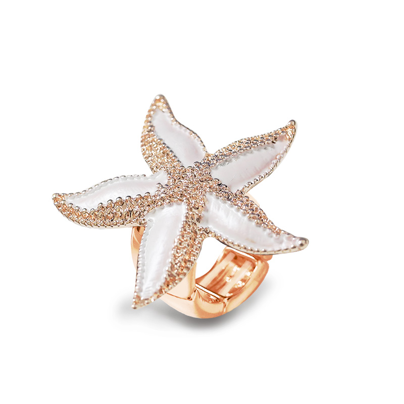 ANELLO ELASTICO CON STELLA MARINA SMALTATA - SW2648C790