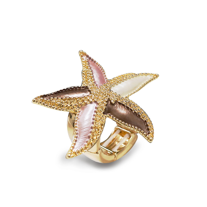 ANELLO ELASTICO CON STELLA MARINA SMALTATA - SW2648C790