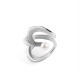 ANELLO APERTO REGOLABILE CUORE CON PERLA - YC25312B408 ANELLO APERTO REGOLABILE CUORE CON PERLA - YC25312B408
