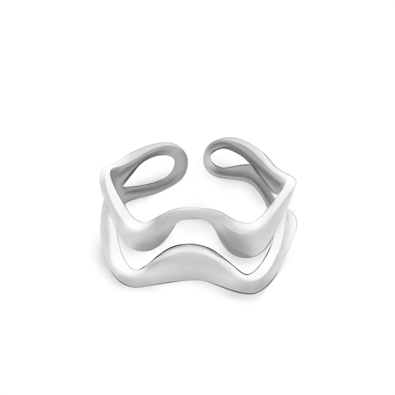ANELLO APERTO REGOLABILE ONDA - YC25312B414
