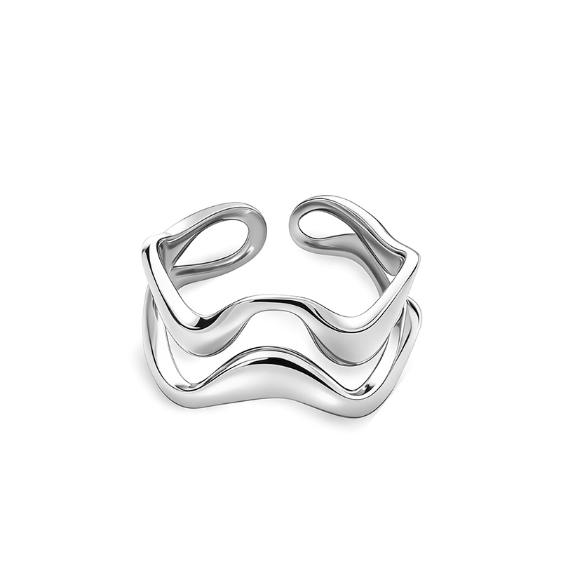 ANELLO APERTO REGOLABILE ONDA - YC25312B414