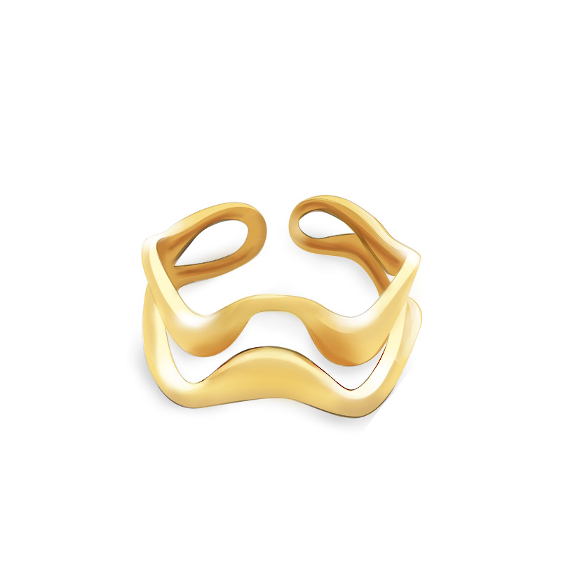 ANELLO APERTO REGOLABILE ONDA - YC25312B414