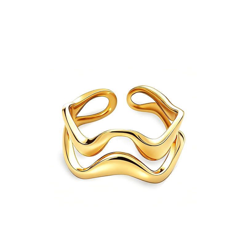 ANELLO APERTO REGOLABILE ONDA - YC25312B414