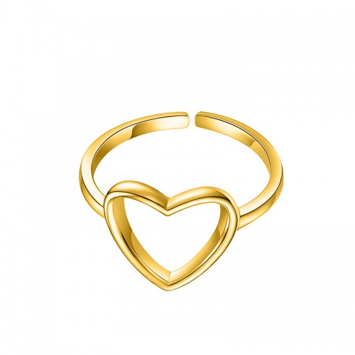 ANELLO APERTO REGOLABILE CUORE VUOTO - YC25312B416