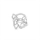 ANELLO APERTO REGOLABILE A FASCIA TRAFORATO - YC25312B418