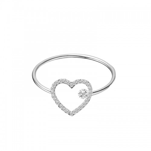 ANELLO SOTTILE REGOLABILE DI VARIE FORME CON STRASS - YC2540B