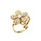 ANELLO ANTISTRESS REGOLABILE CON FIORE IN ZIRCONE - YC2660C961