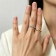 ANELLO REGOLABILE A MAGLIA MARINA CON ZIRCONI - YC2668C964