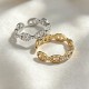ANELLO REGOLABILE A MAGLIA MARINA CON ZIRCONI - YC2668C964