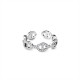 ANELLO REGOLABILE A MAGLIA MARINA CON ZIRCONI - YC2668C964