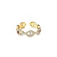 ANELLO REGOLABILE A MAGLIA MARINA CON ZIRCONI - YC2668C964