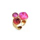 ANELLO TRIS REGOLABILE CON CRISTALLI GEOMETRICI SFACCETTATI - YC2684C904
