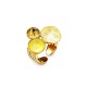 ANELLO TRIS REGOLABILE CON CRISTALLI GEOMETRICI SFACCETTATI - YC2684C904