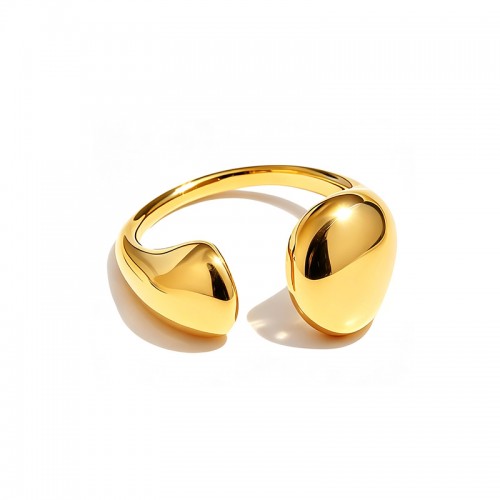 ANELLO APERTO REGOLABILE BOMBATO ASIMMETRICO - JN2548C212