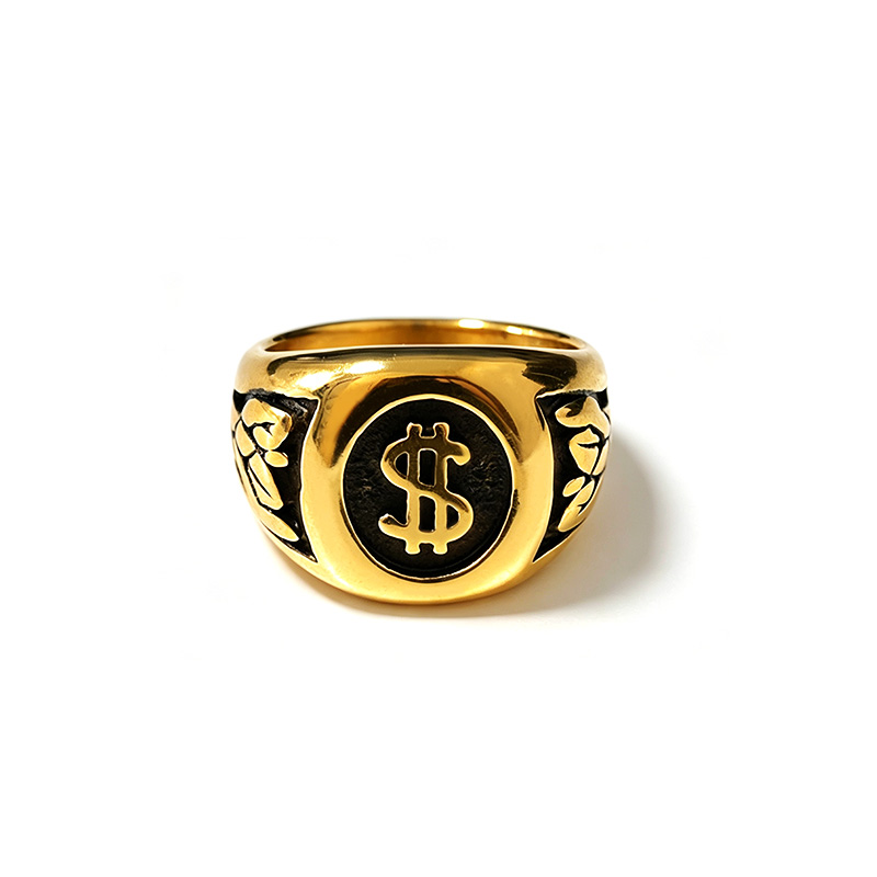 ANELLO CHEVALIER CON SIMBOLO DEL DOLLARO - MY2656C873
