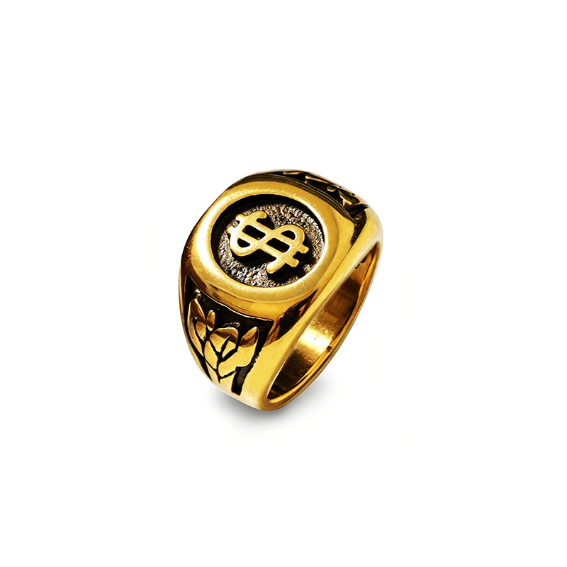 ANELLO CHEVALIER CON SIMBOLO DEL DOLLARO - MY2656C873