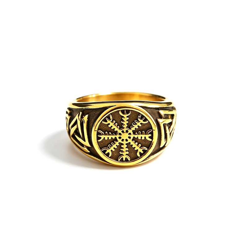ANELLO CHEVALIER CON SIMBOLO AEGISHJALMUR - MY2656C874