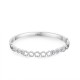 BRACCIALE RIGIDO CON FIORI TRAFORATI E PUNTI LUCE - DH2572B483 BRACCIALE RIGIDO CON FIORI TRAFORATI E PUNTI LUCE - DH2572B483