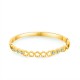 BRACCIALE RIGIDO CON FIORI TRAFORATI E PUNTI LUCE - DH2572B483 BRACCIALE RIGIDO CON FIORI TRAFORATI E PUNTI LUCE - DH2572B483