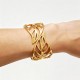BRACCIALE RIGIDO A MOLLA CON FOGLIE TRAFORATE - DH2588B476