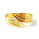 BRACCIALE RIGIDO A MOLLA CON ALI INTRECCIATE - DH2588B477