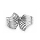 BRACCIALE RIGIDO A MOLLA CON FOGLIE TRAFORATE - DH2588B478