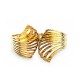BRACCIALE RIGIDO A MOLLA CON FOGLIE TRAFORATE - DH2588B478