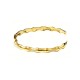 BRACCIALE RIGIDO EFFETTO BAMBÙ CON STRASS - DH2588B484