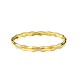 BRACCIALE RIGIDO EFFETTO BAMBÙ CON STRASS - DH2588B484