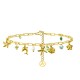 BRACCIALE A CATENA CON CHARMS MARINI E PERLINE COLORATE - FFJ25100C598