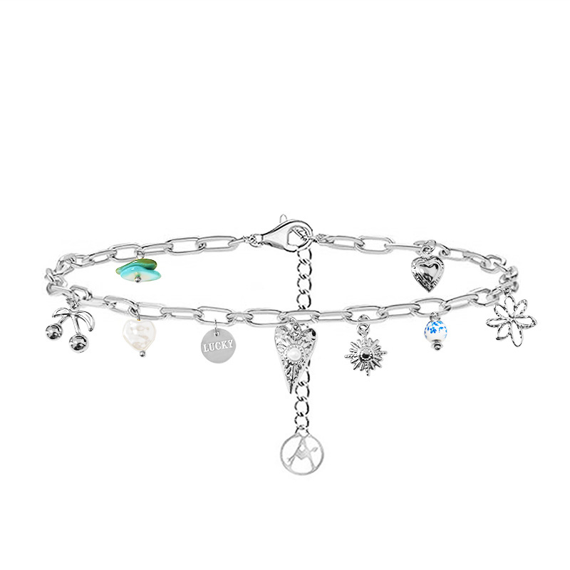 BRACCIALE A CATENA CON CHARMS MISTI - FFJ251024C606