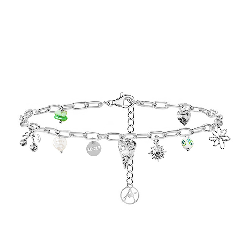 BRACCIALE A CATENA CON CHARMS MISTI - FFJ251024C606