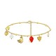 BRACCIALE A CATENA CON CHARMS FRUTTA - FFJ25624C608