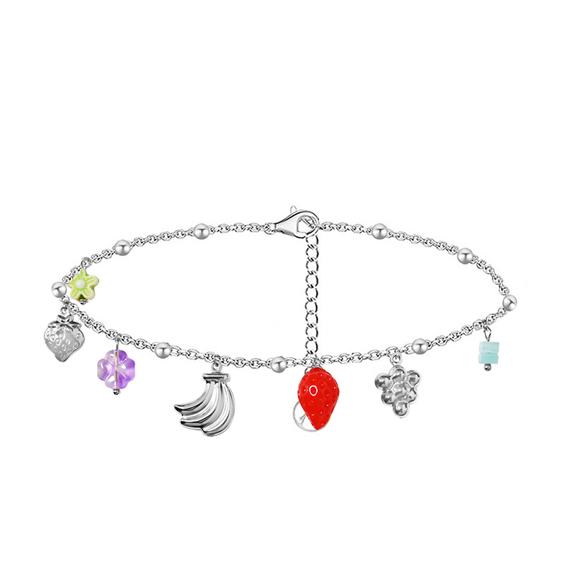 BRACCIALE A CATENA CON CHARMS FRUTTA - FFJ25624C608