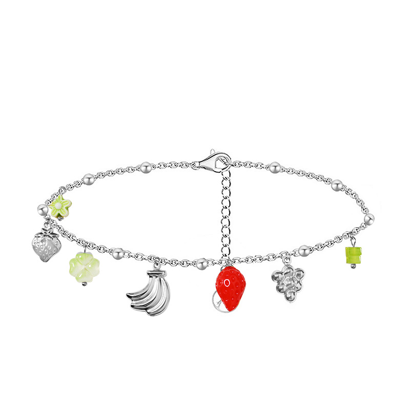 BRACCIALE A CATENA CON CHARMS FRUTTA - FFJ25624C608