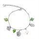 BRACCIALE A CATENA CON CHARMS MARINI E PERLINE COLORATE - FFJ2568C614