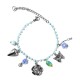BRACCIALE DI PERLINE COLORATE E CHARMS NATURALI - FFJ25784C616