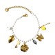 BRACCIALE DI PERLINE COLORATE E CHARMS NATURALI - FFJ25784C616